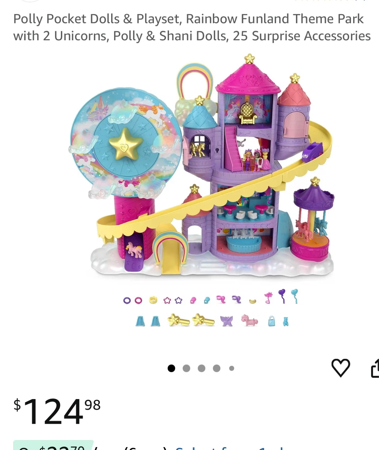 Polly Pocket Rainbow Funland Theme Park Playset - photo 2