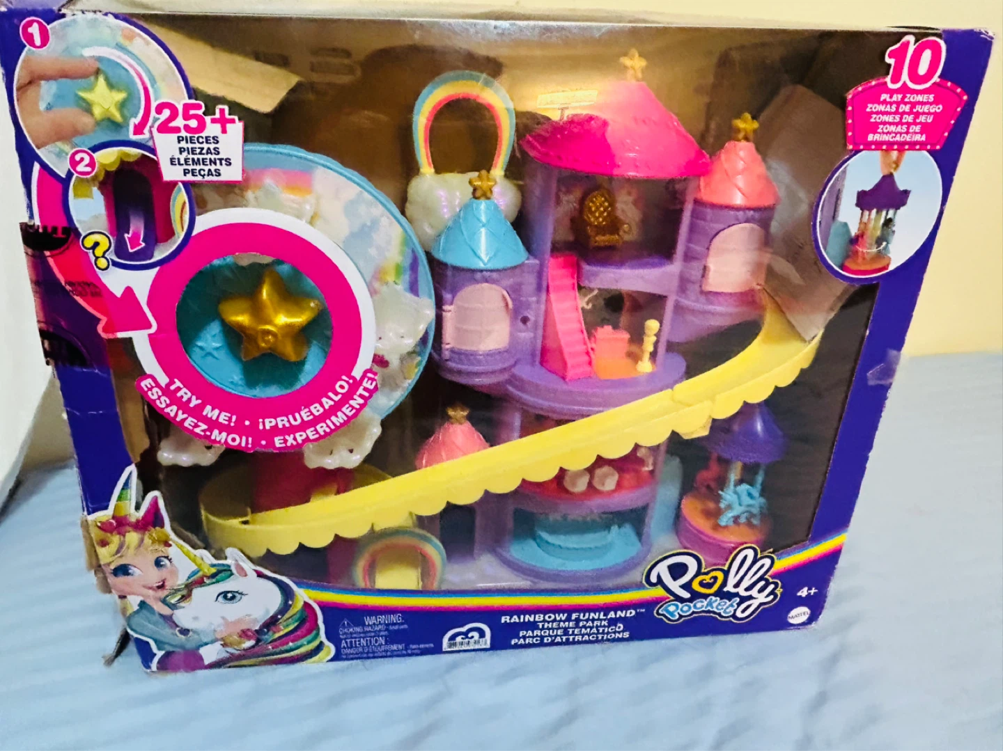 Polly Pocket Rainbow Funland Theme Park Playset - photo 3