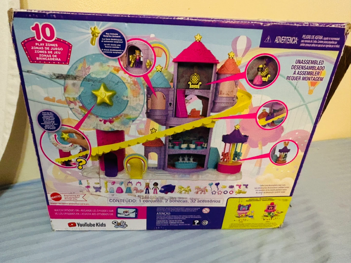 Polly Pocket Rainbow Funland Theme Park Playset - photo 4