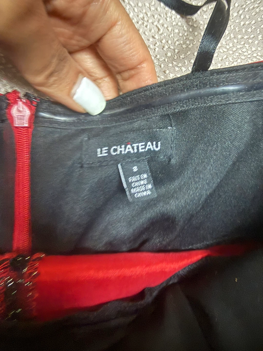 Le Château Red Dress Size S - photo 3