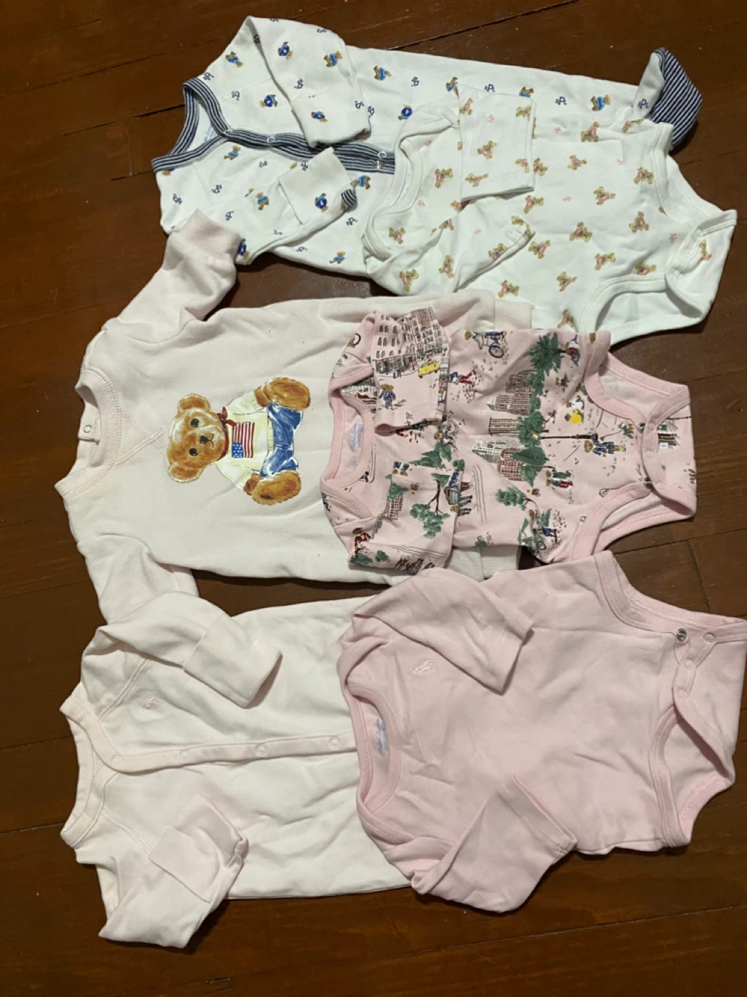 Ralph Lauren Baby Girl Onesies Lot - photo 2