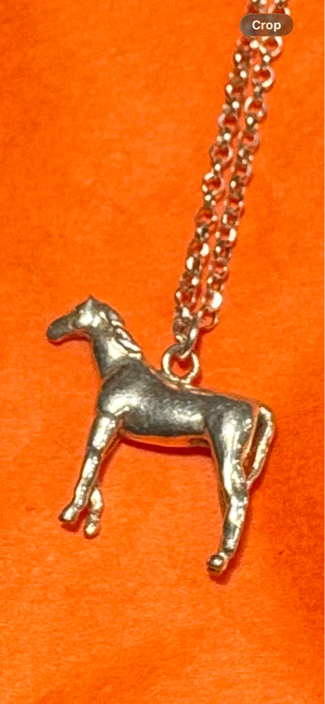 Italian Sterling Silver Horse Pendant Necklace - photo 2