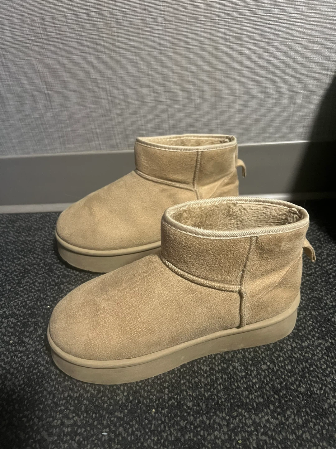 Streetwear Society Tan Suede Winter Boots