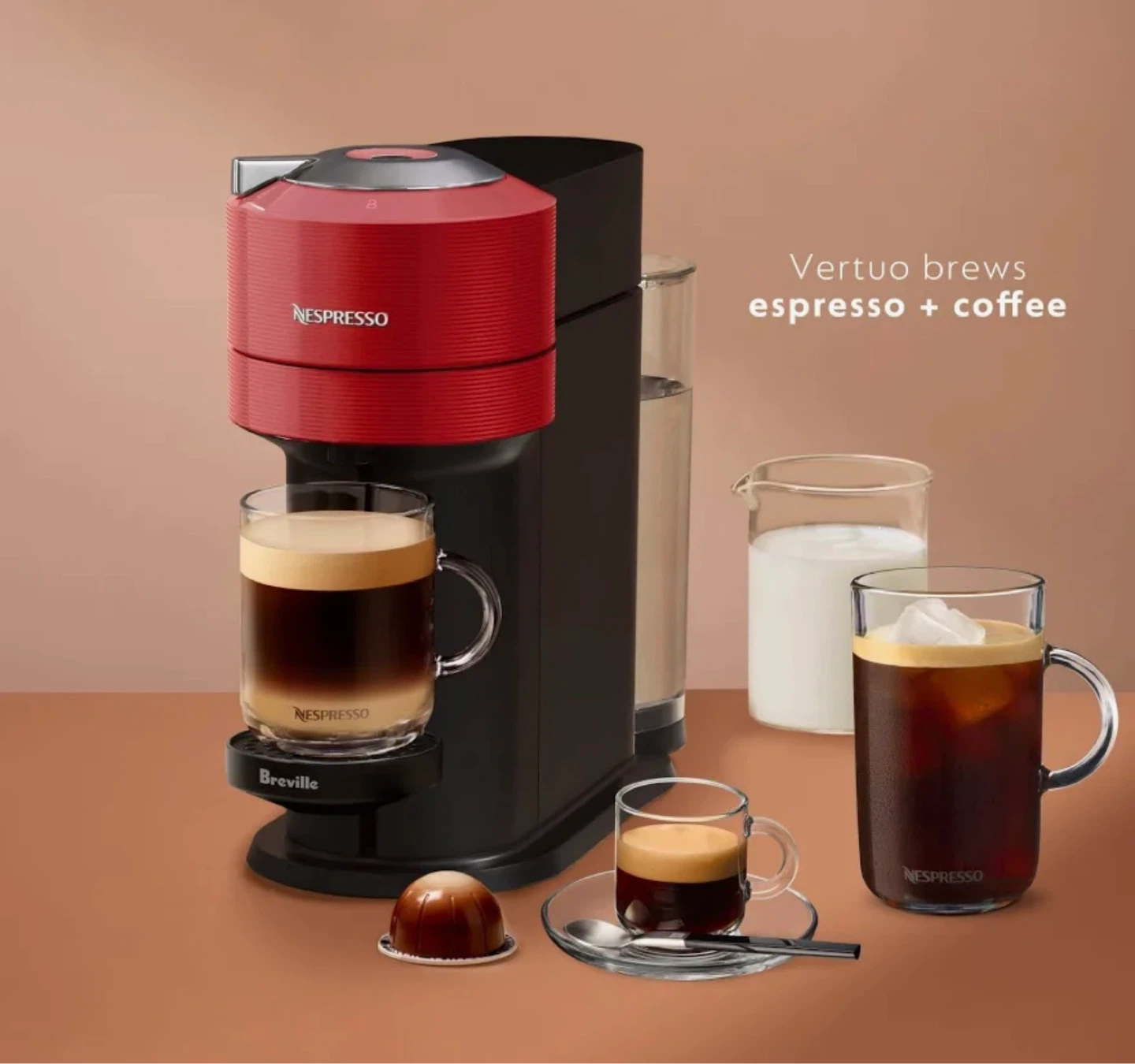 Nespresso Vertuo Coffee Machine Red
