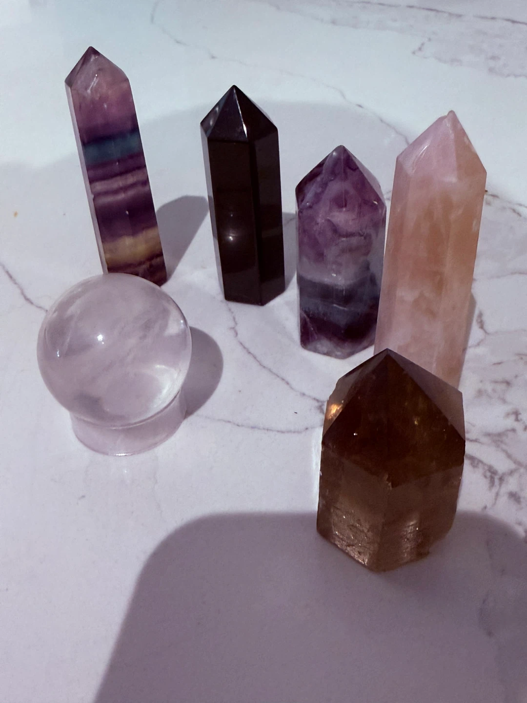 Assorted Crystal Healing Towers and Sphere - photo 2