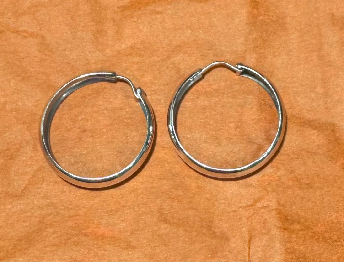 Silver Hoop Earrings - photo 2