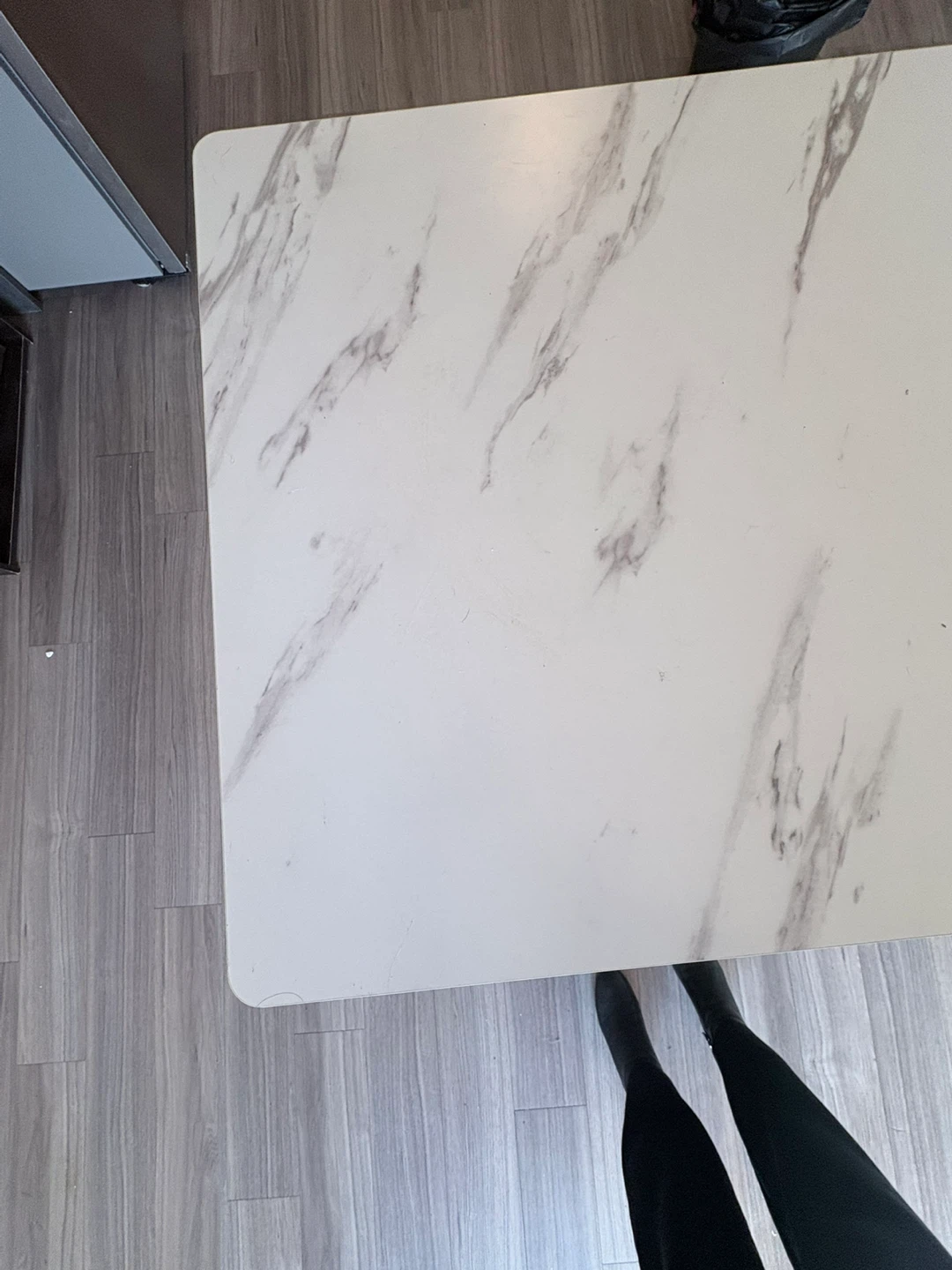 Marble Top Console Table with Gold Frame - photo 2