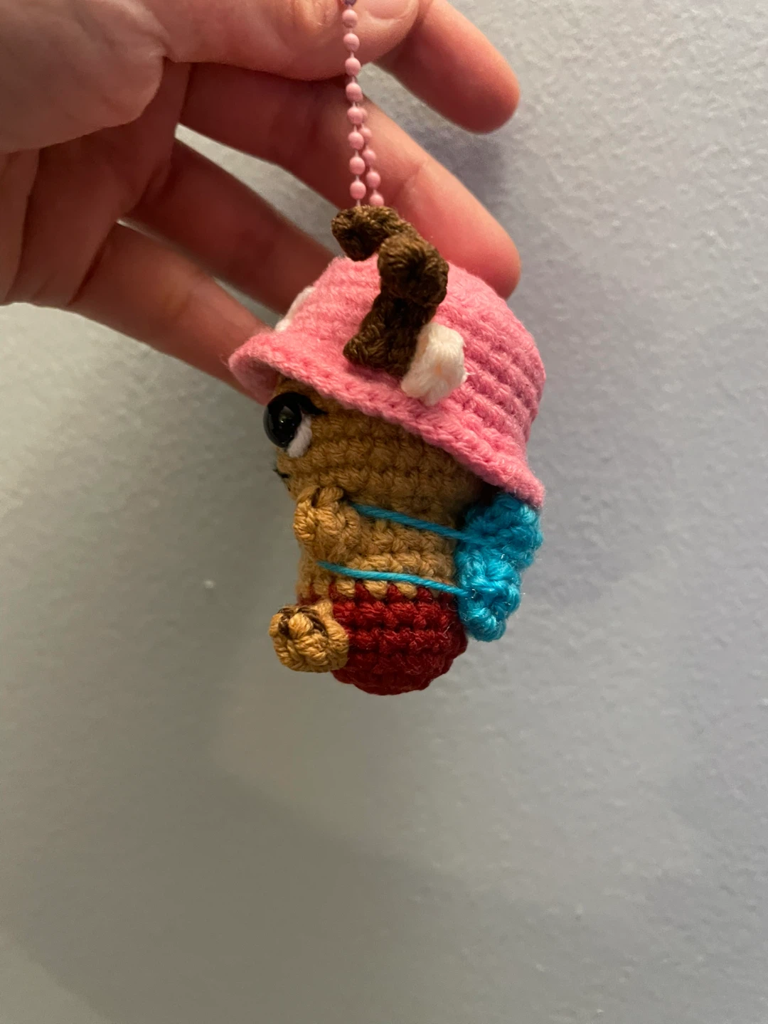 Crocheted Chopper Keychain - photo 3