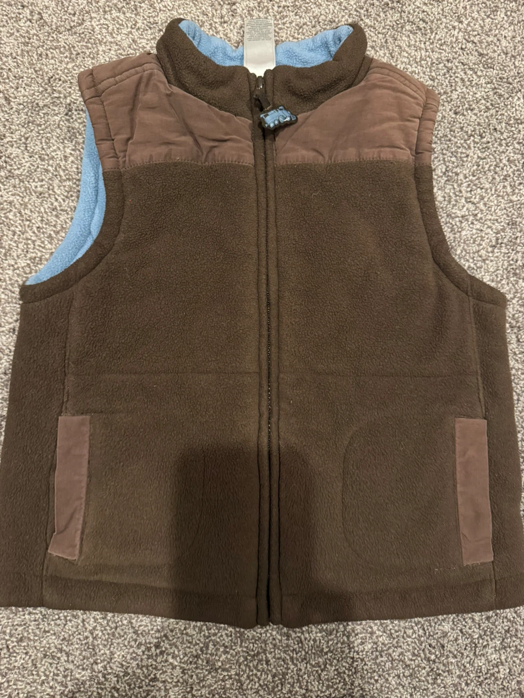 Gymboree Brown Fleece Vest Size 4T-5T - photo 2