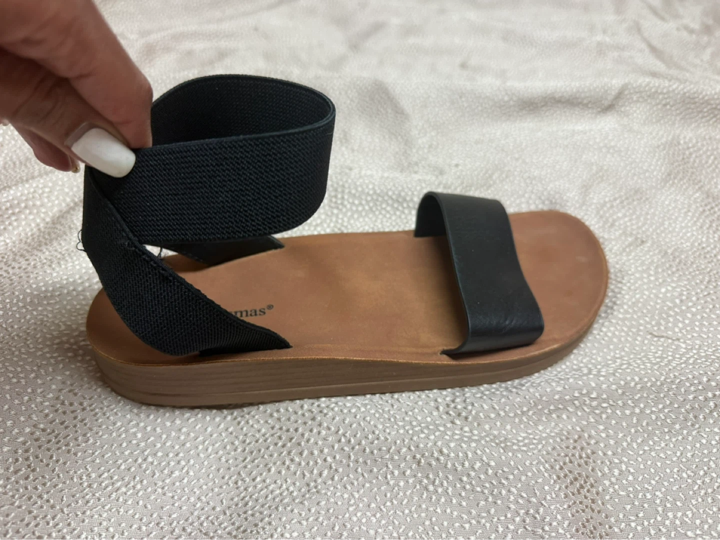 Brand New Pierre Dumas Women's Black Sandals - Size 8 - photo 2