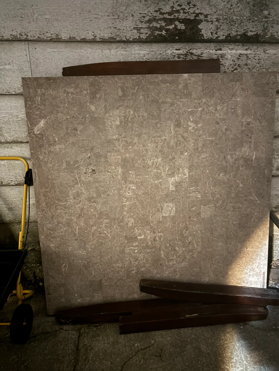 Stone square table ( marble style) Great project