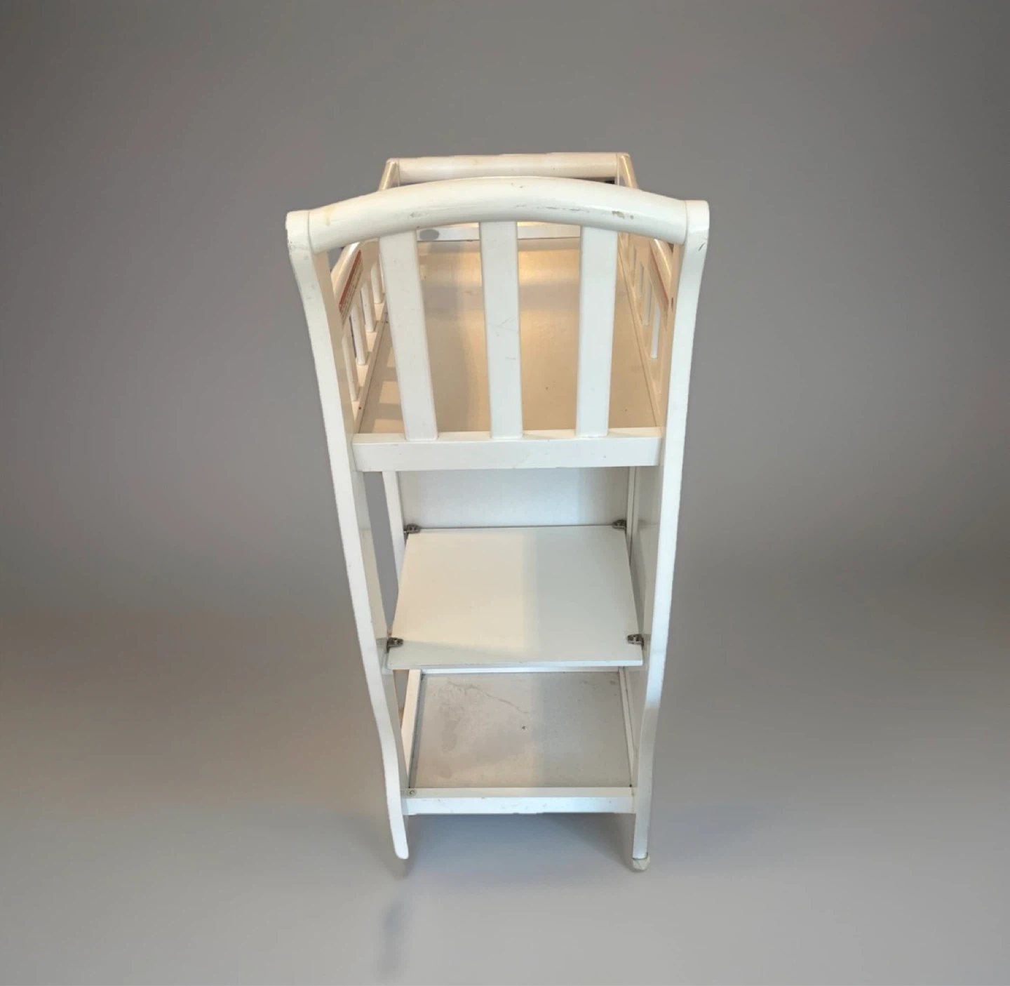 White Wooden Baby Changing Table with Drawers $40 - photo 3