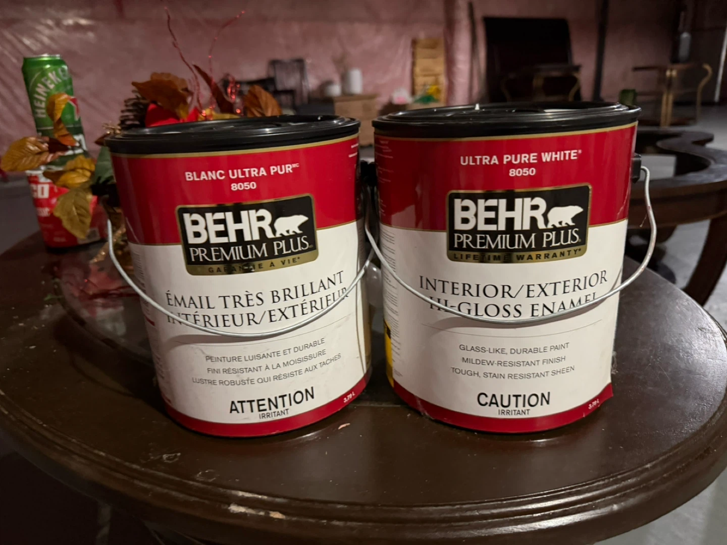 Behr Premium Plus Ultra Pure White  Enamel Paint (2 x 3.79L)