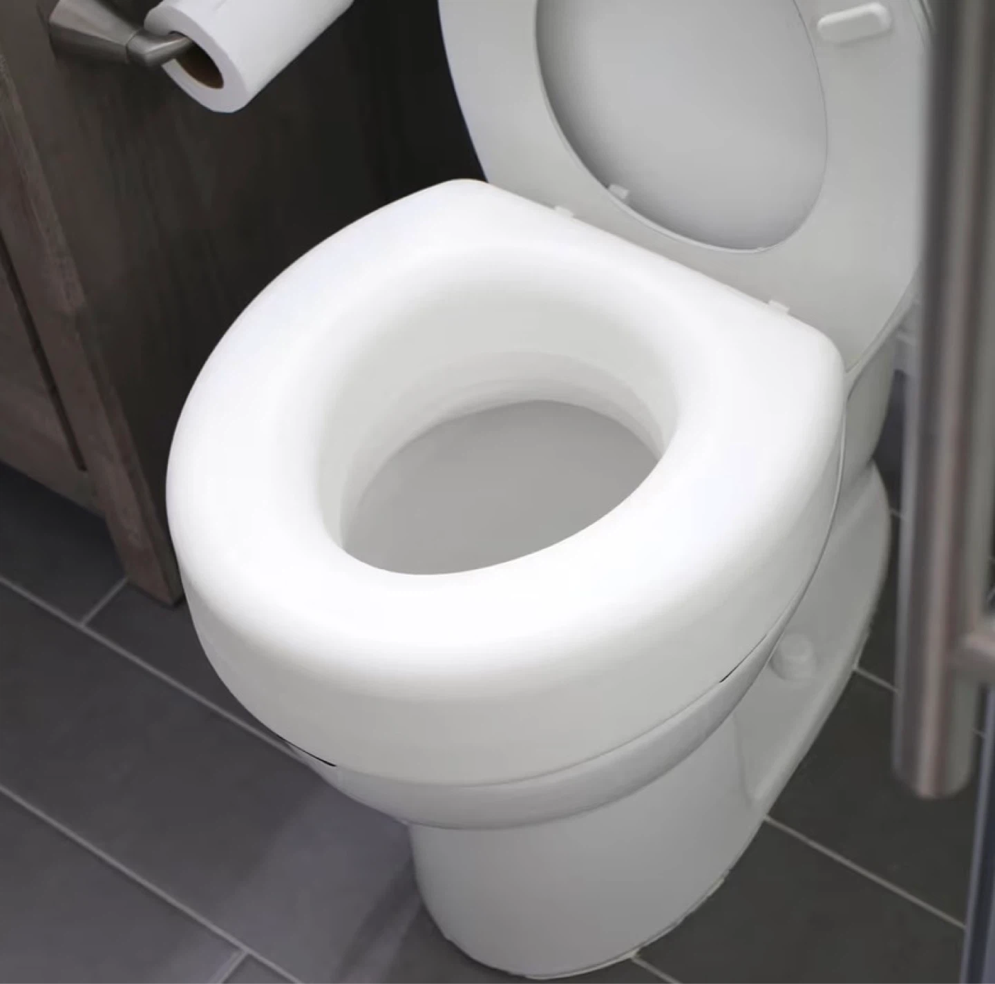 New In Box HealthSmart 5" Toilet Seat Riser For Seniors