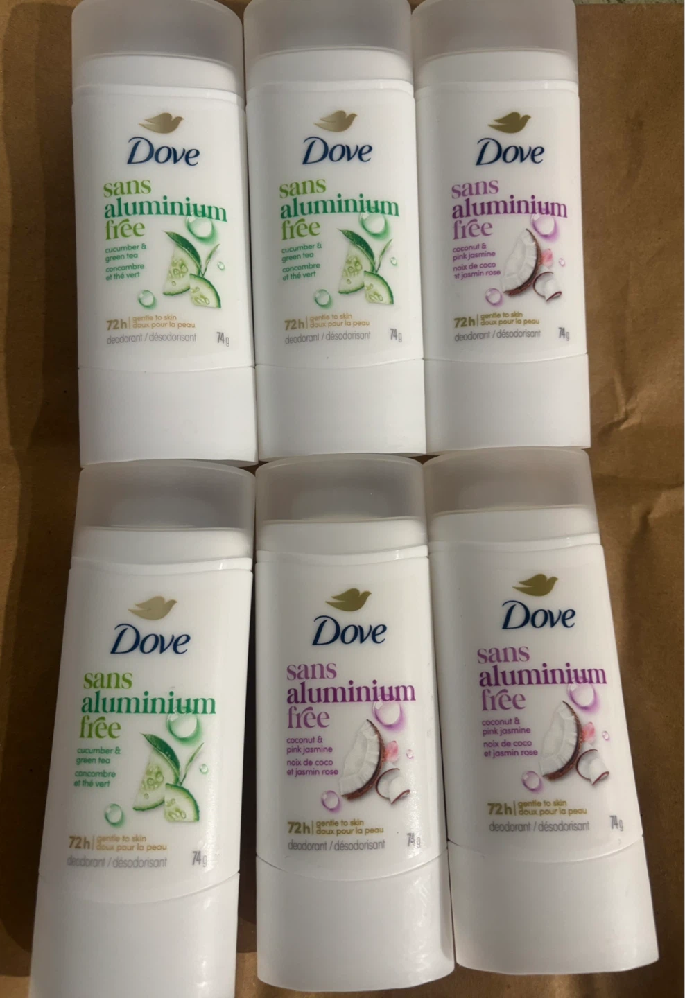 Dove Aluminum-Free Deodorants