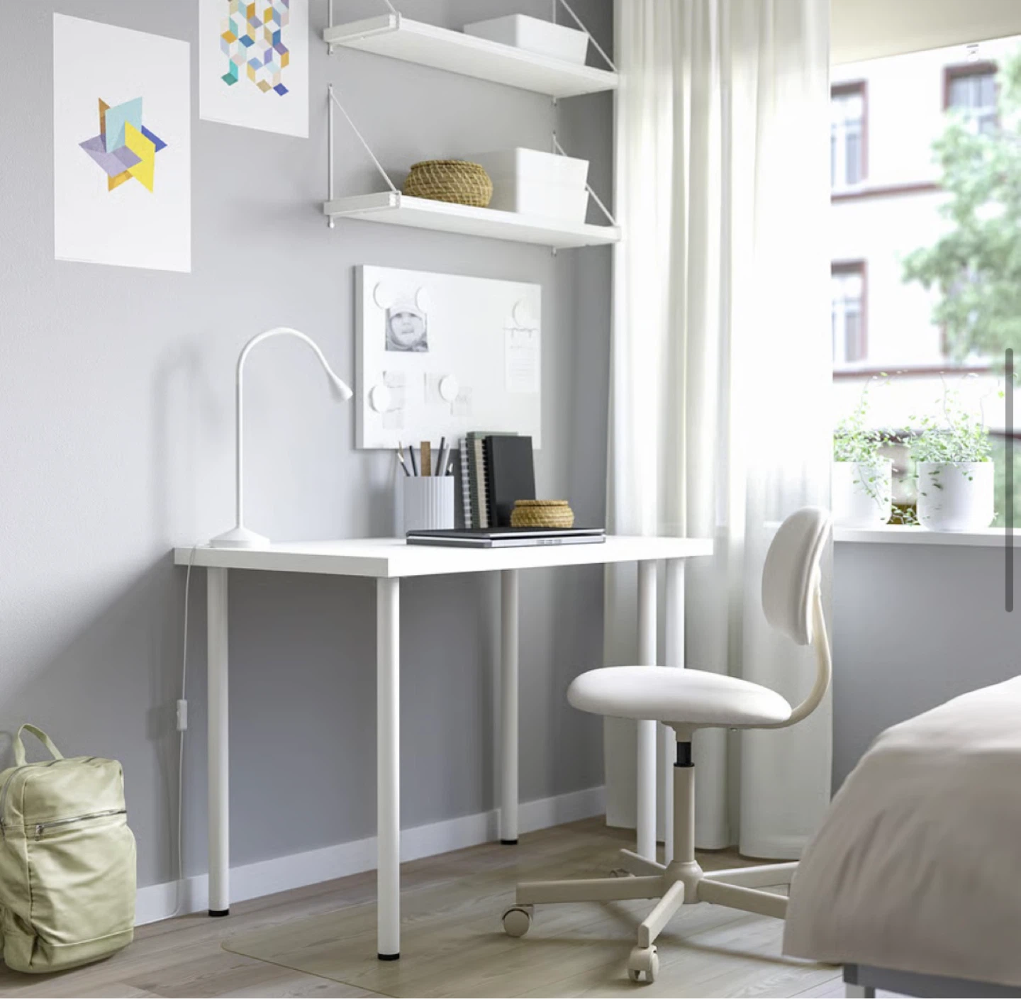 IKEA LINNMON/ADILS White Table - photo 5