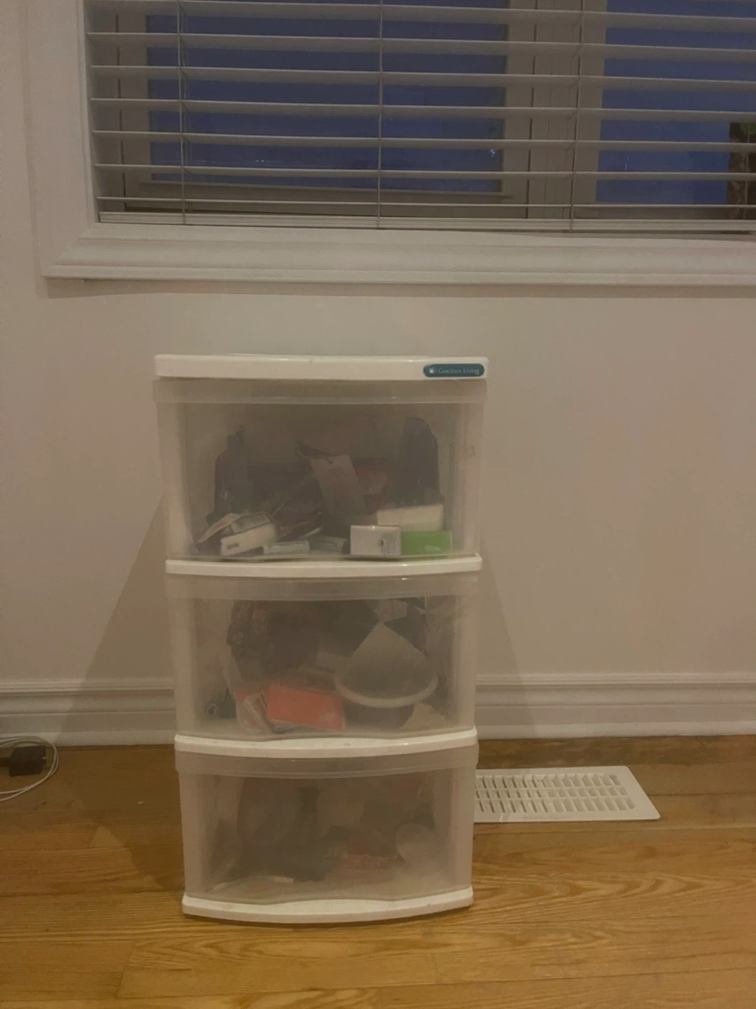 3-Drawer Plastic Storage Unit