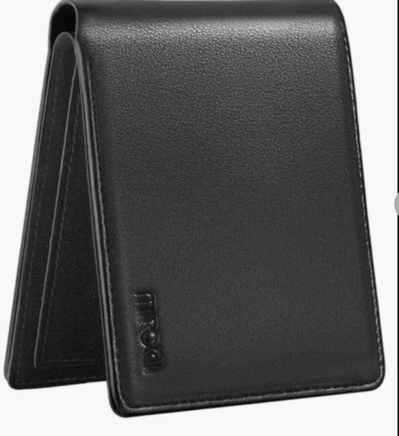 Black Leather Bifold Wallet