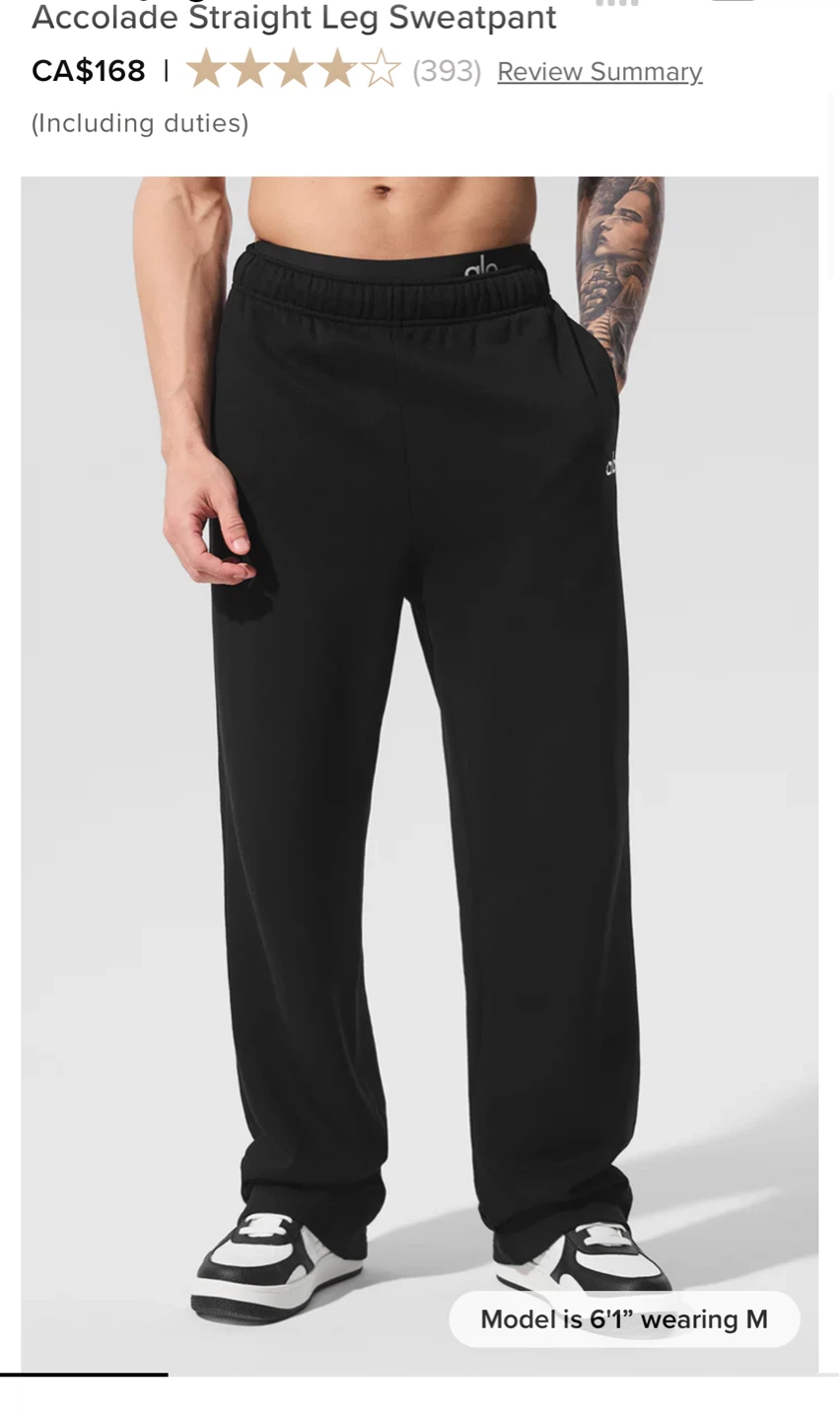 Alo Accolade Straight Leg Sweatpants Black - photo 3