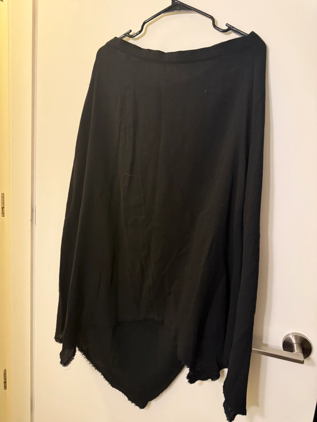 CAMAIEU Black Asymmetrical Tunic Top - Size XL - photo 3