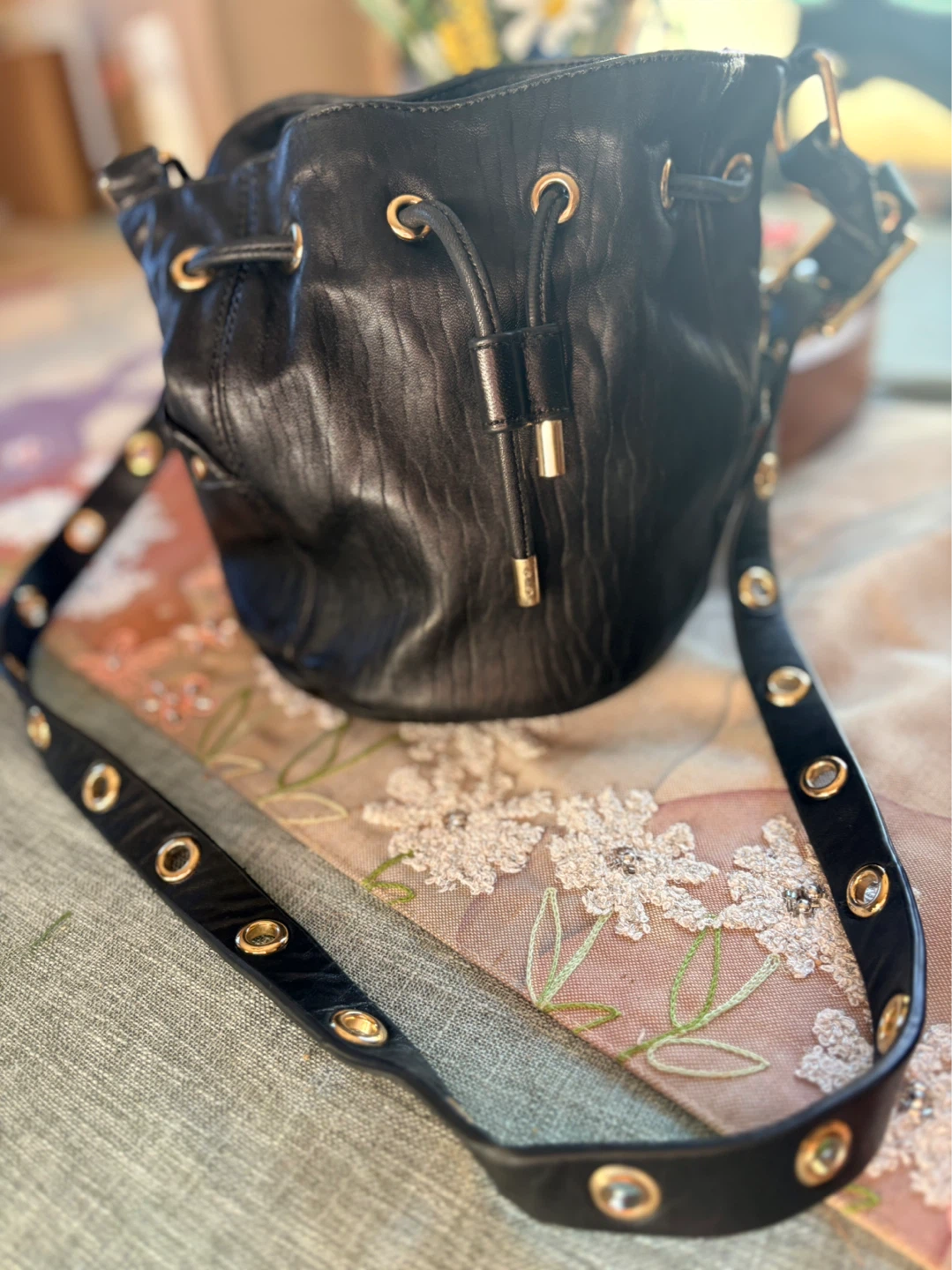 Juicy Couture Selma leather mini bucket bag - photo 2