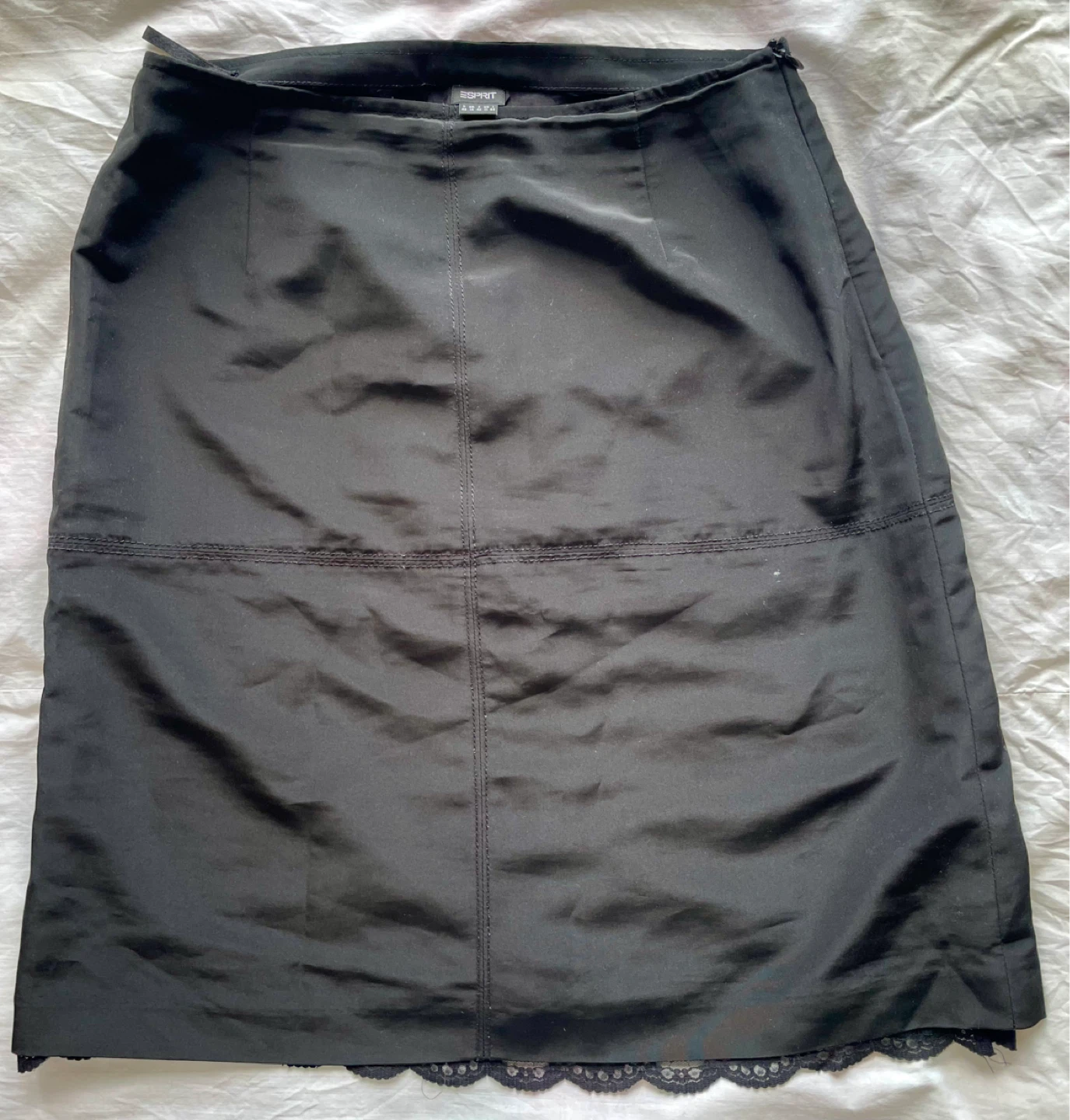 Esprit Black Mini Skirt with Lace Trim - Size 11 US - photo 2