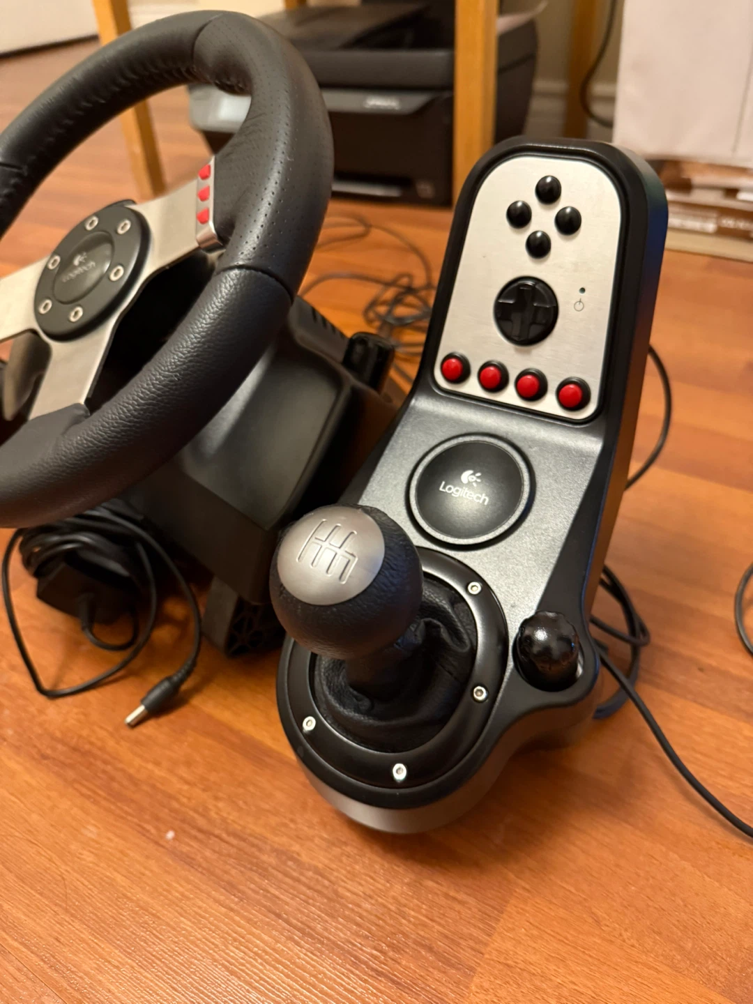 Logitech G27 Racing Wheel Pedals Shifter - photo 5