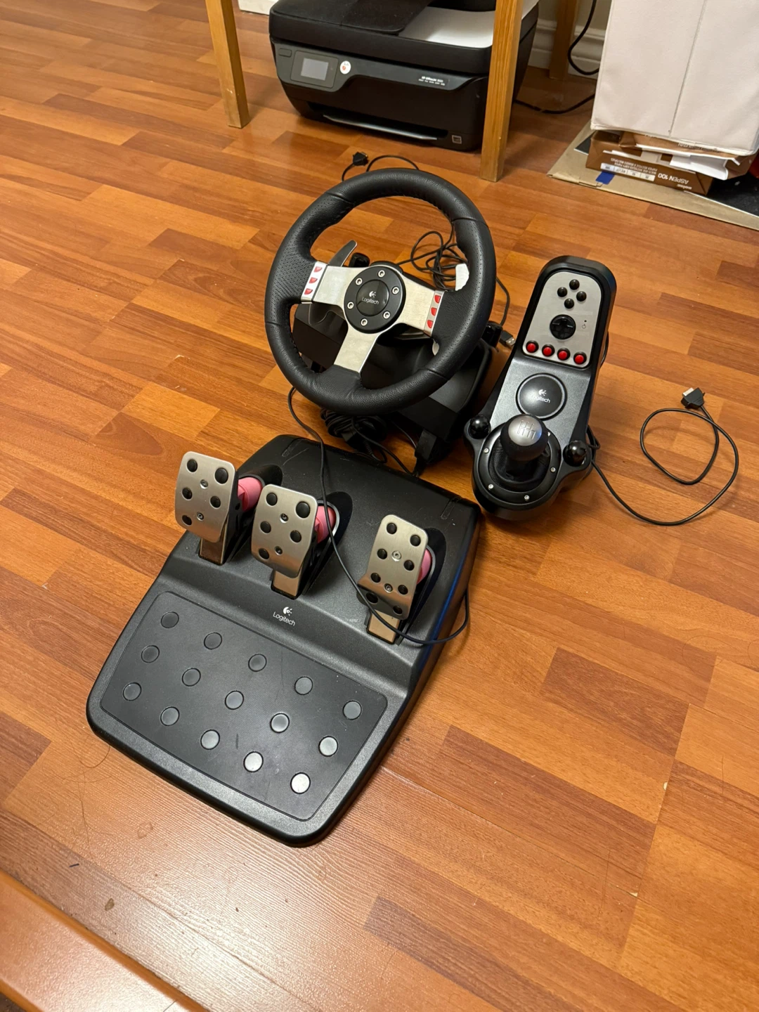 Logitech G27 Racing Wheel Pedals Shifter