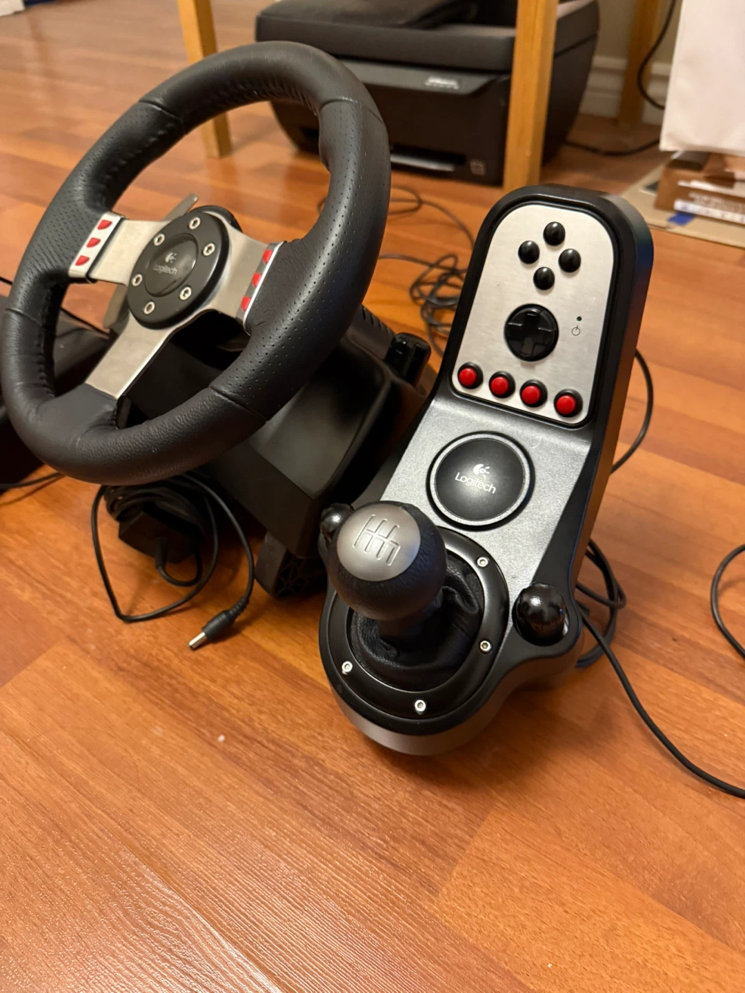 Logitech G27 Racing Wheel Pedals Shifter - photo 4
