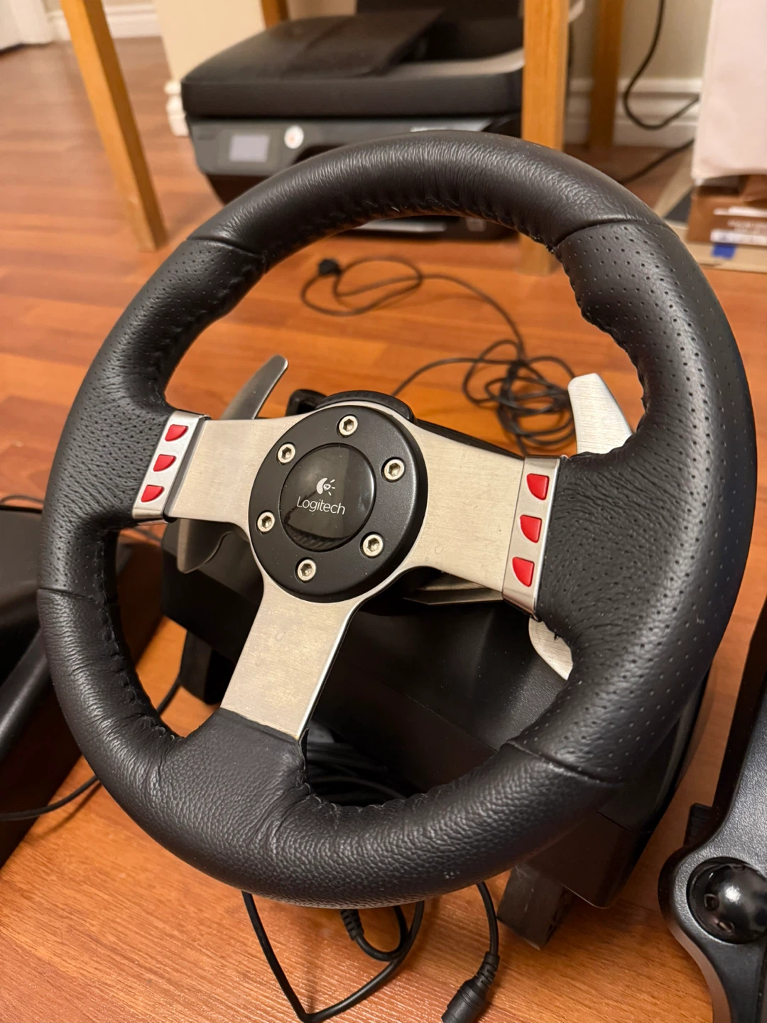 Logitech G27 Racing Wheel Pedals Shifter - photo 3