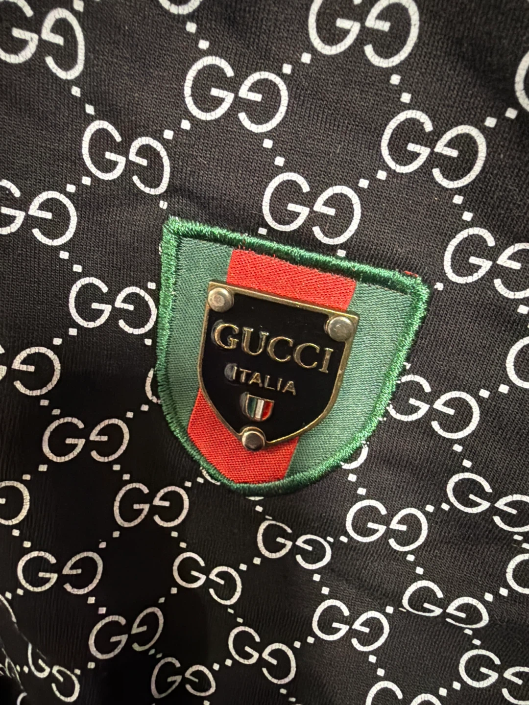 Gucci Black GG Monogram Full Zip Hoodie Size M - photo 3
