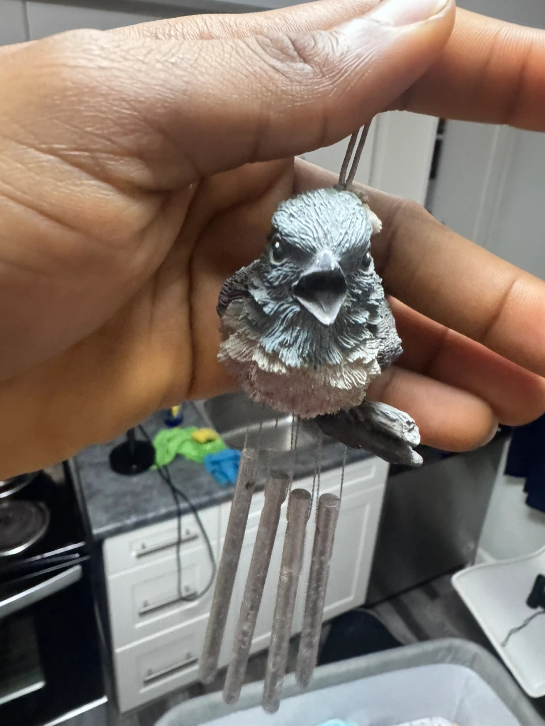 Bird wind chime ornament - photo 5