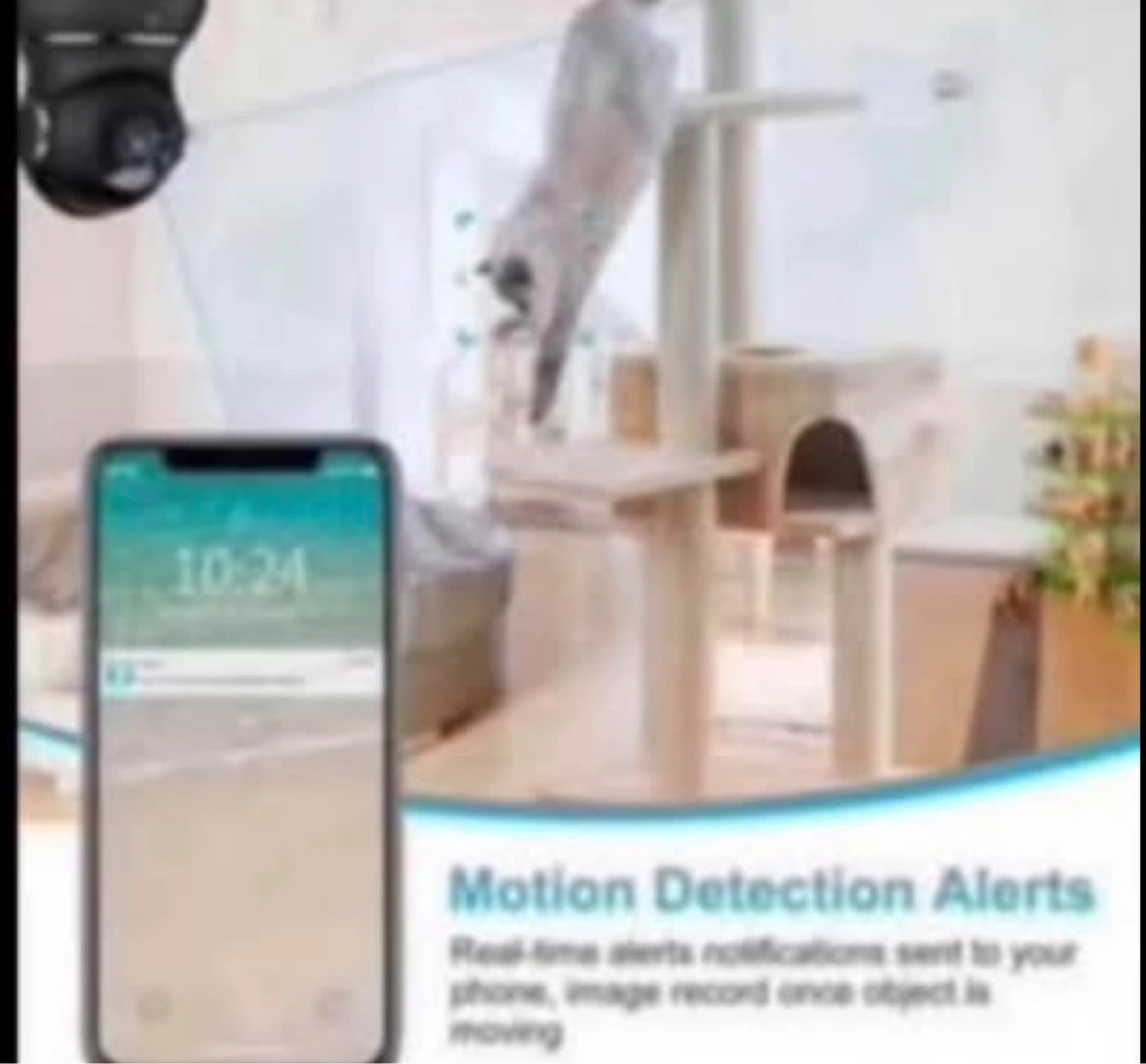 Pan/Tilt Wi-Fi Security Camera with Night Vision & Motion Alerts - photo 4