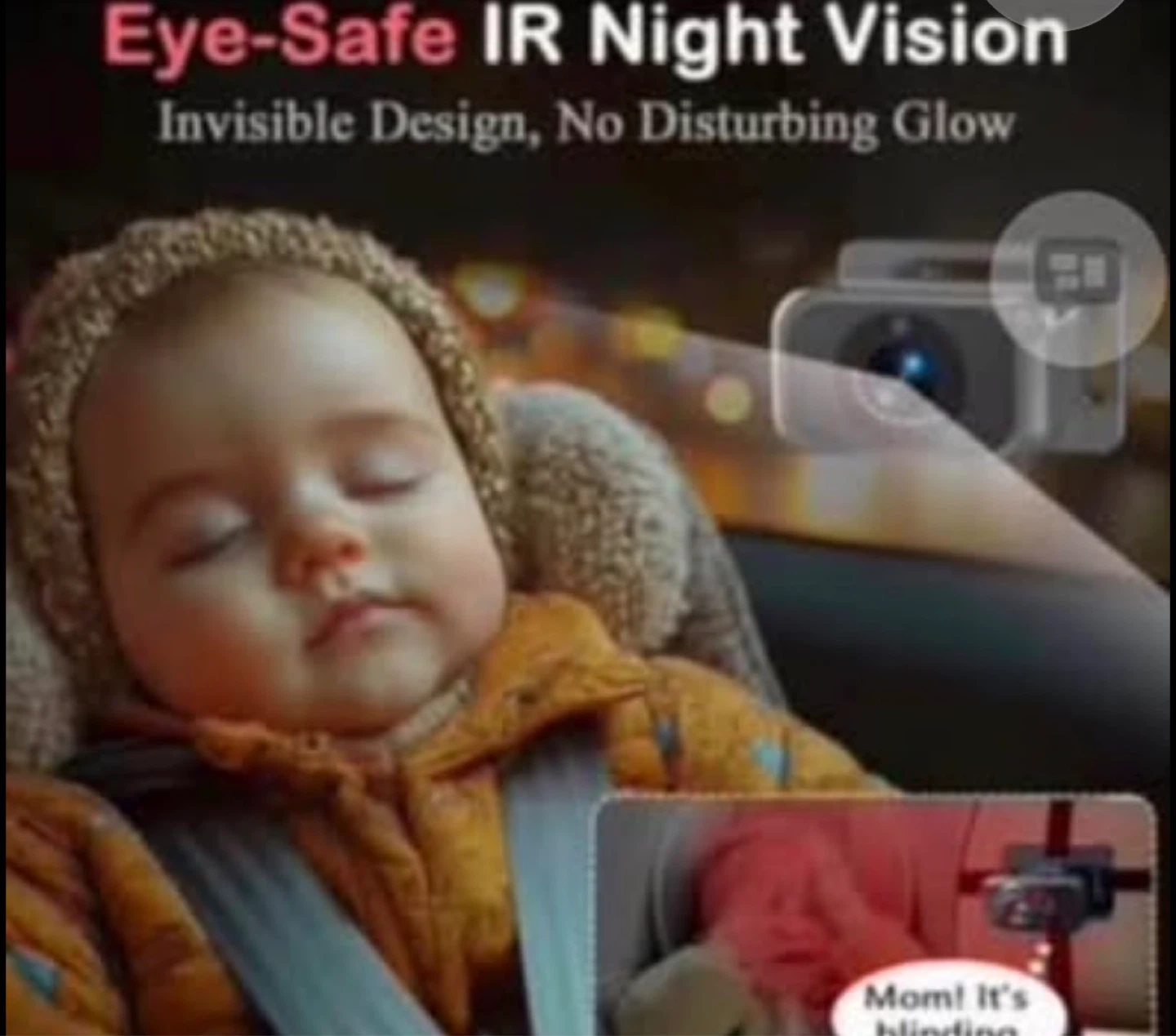 6.9" HD Screen Car Baby Monitor with Night Vision - photo 4
