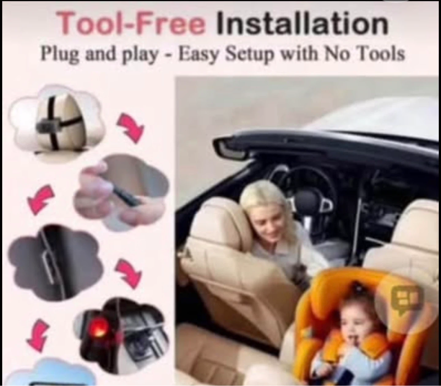 6.9" HD Screen Car Baby Monitor with Night Vision - photo 5