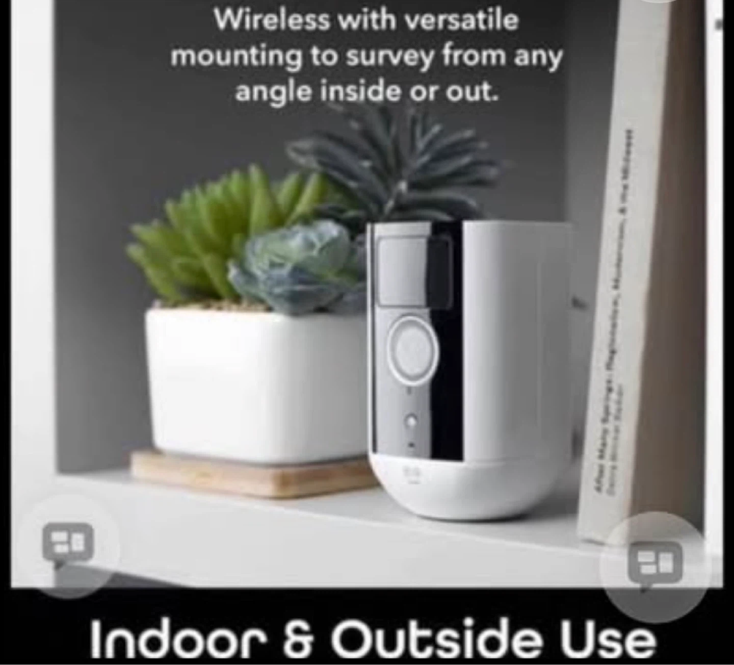 Ring Stick Up Cam Wireless Security Camera - White