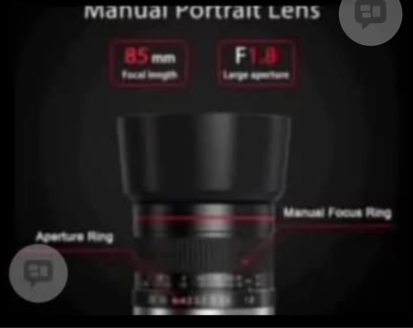85mm f/1.8 Manual Portrait Lens - photo 2