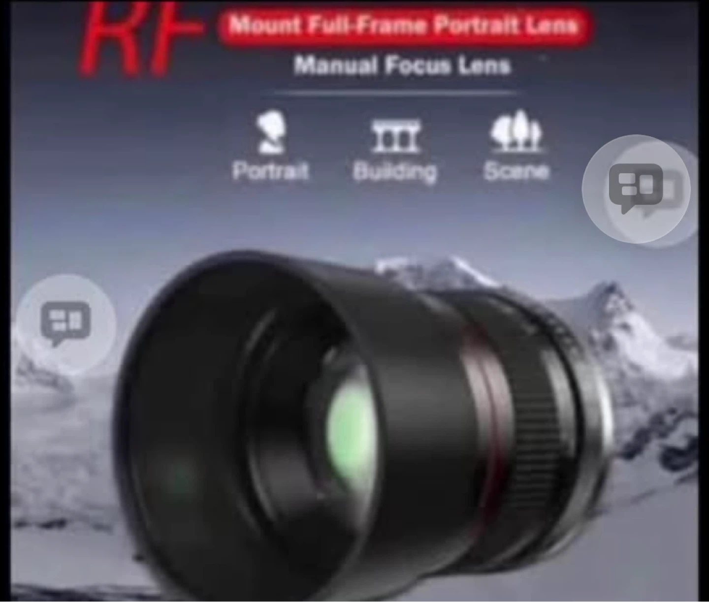 85mm f/1.8 Manual Portrait Lens