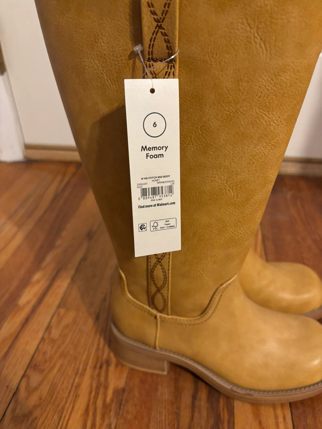 No Boundaries Women's Honey NR Stitch Mid Boot Size 6 - photo 5