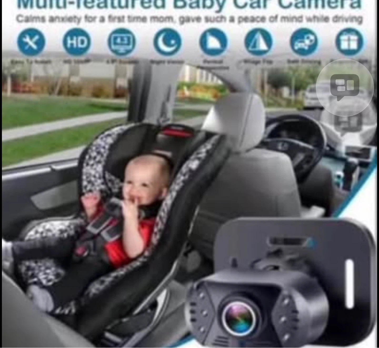 LeeKooLuu Baby Car Camera 1080P HD - photo 2