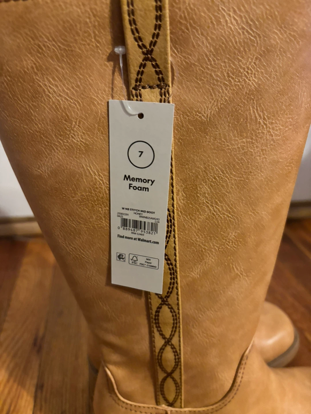 Women's Size 7 Tan Mid Boot Memory Foam - photo 4