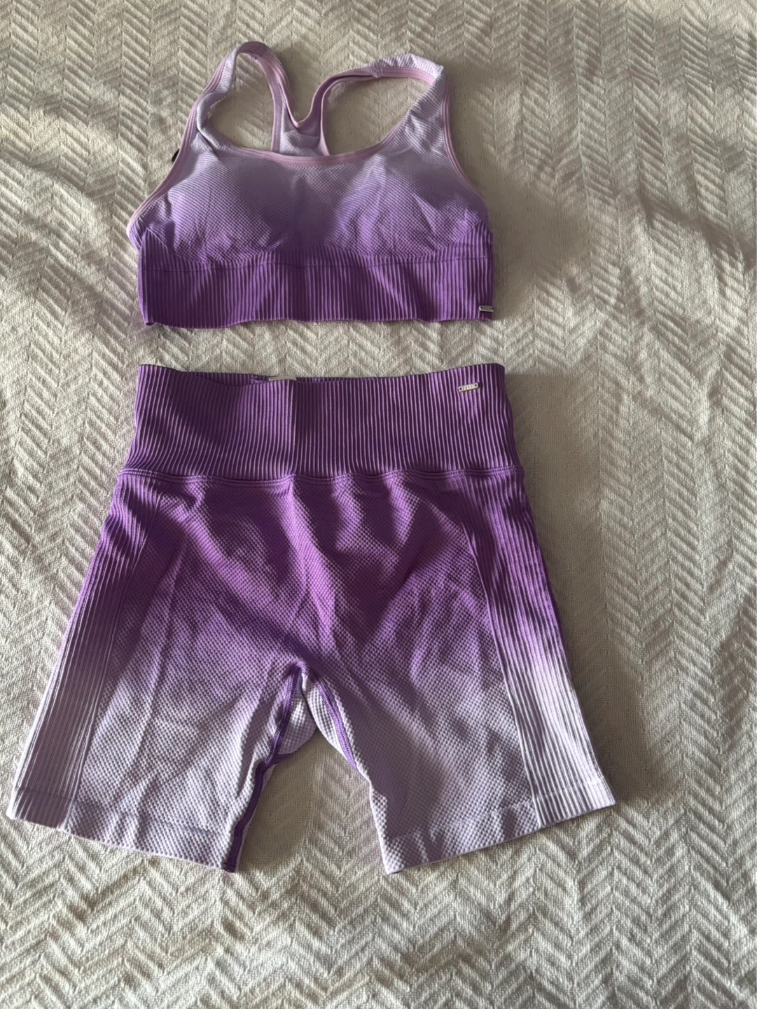 Pink Victoria's Secret Sport Bra and Shorts size small