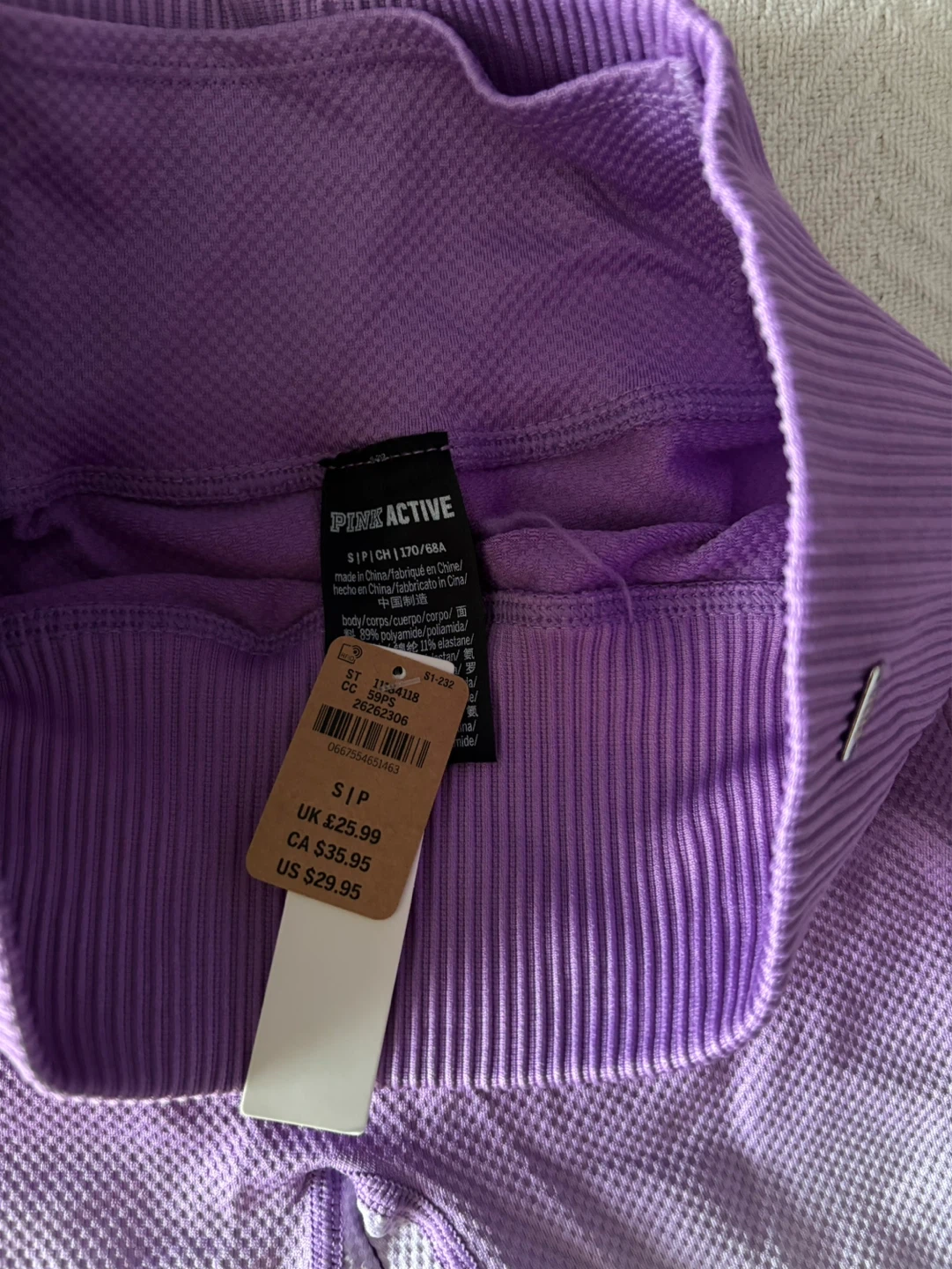 Pink Victoria's Secret Sport Bra and Shorts size small - photo 2