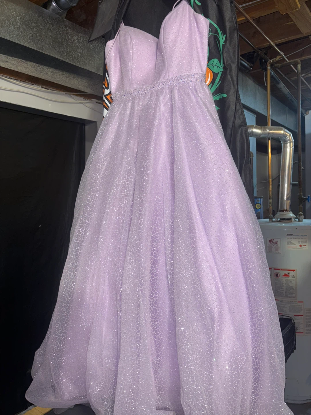 Sherri Hill Lavender Sparkle Gown Size 8