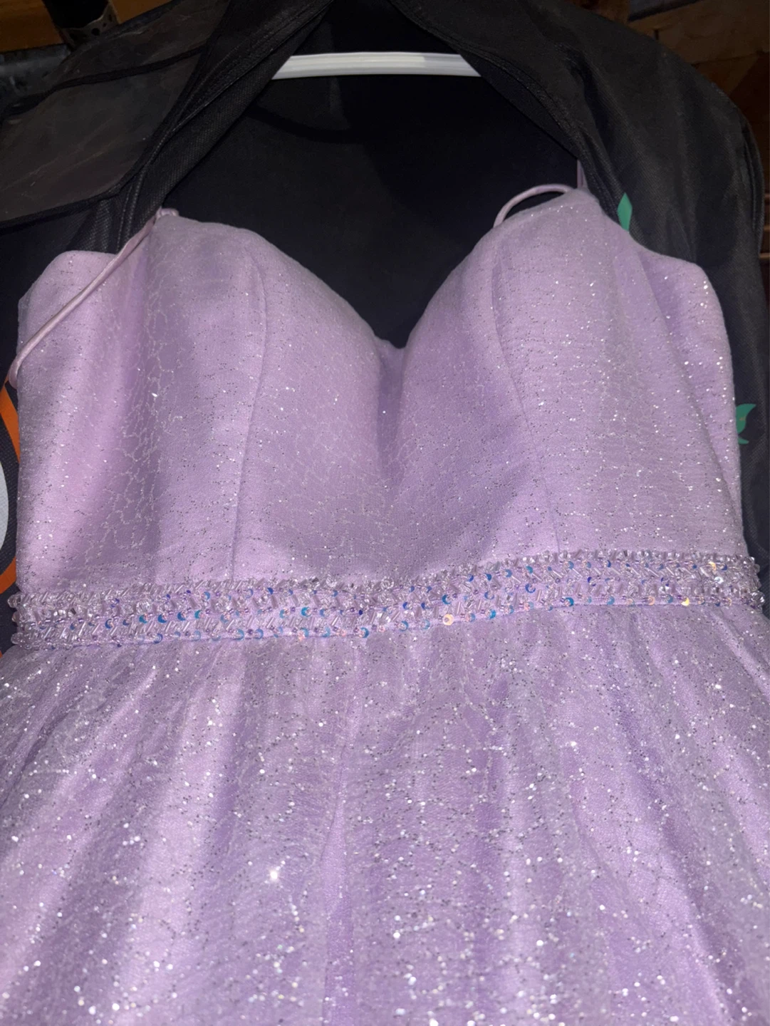 Sherri Hill Lavender Sparkle Gown Size 8 - photo 4