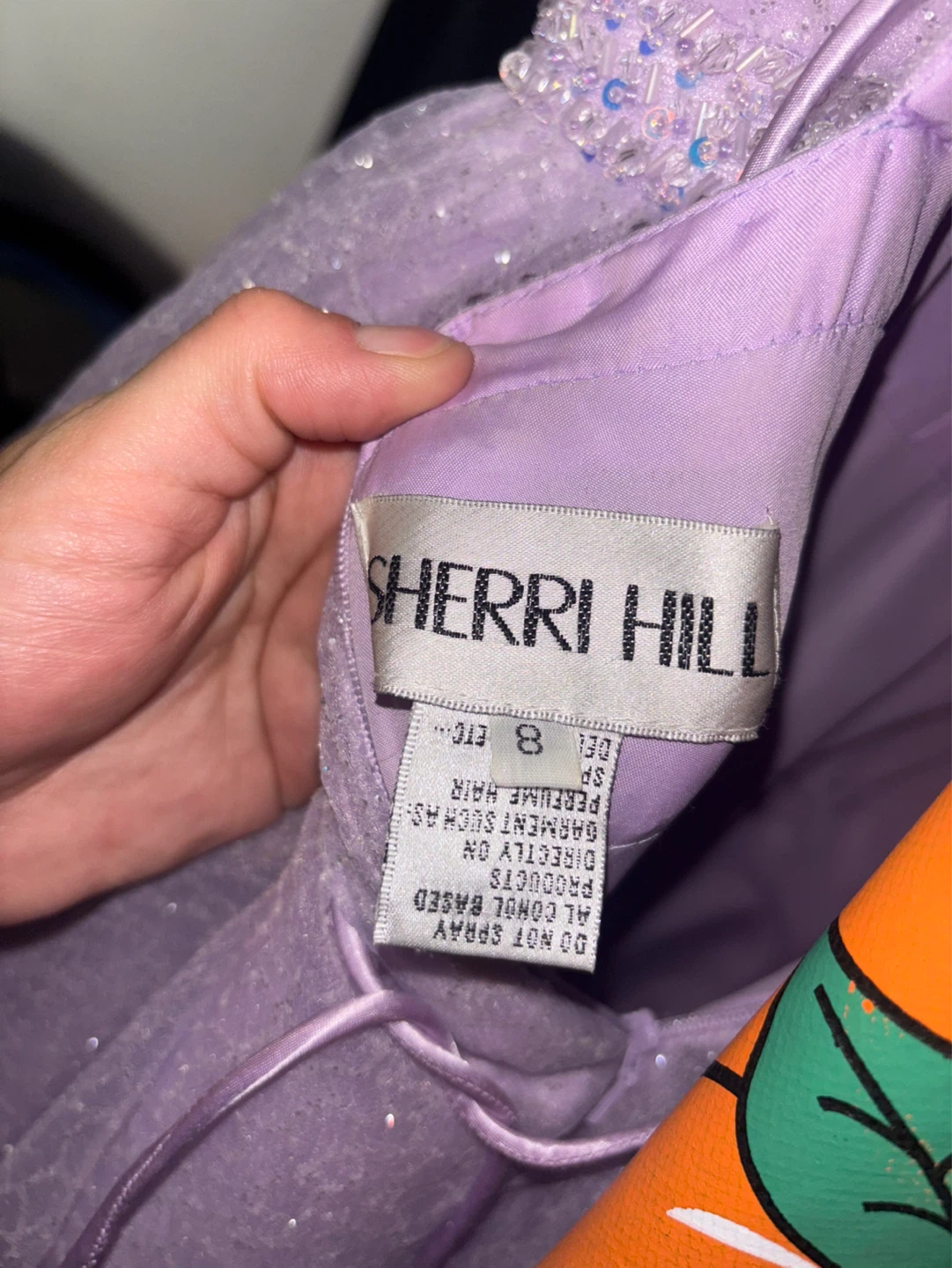 Sherri Hill Lavender Sparkle Gown Size 8 - photo 2