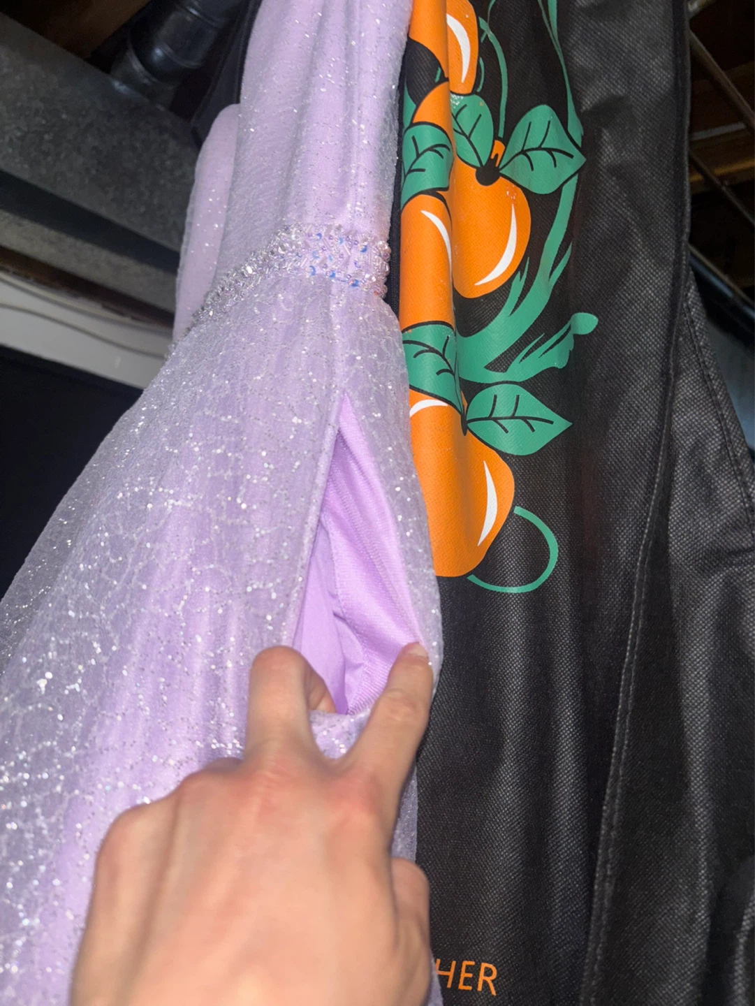Sherri Hill Lavender Sparkle Gown Size 8 - photo 5