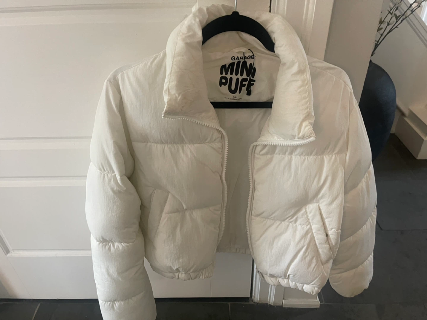 Garage Mini Puff Puffer Jacket Cream P/S