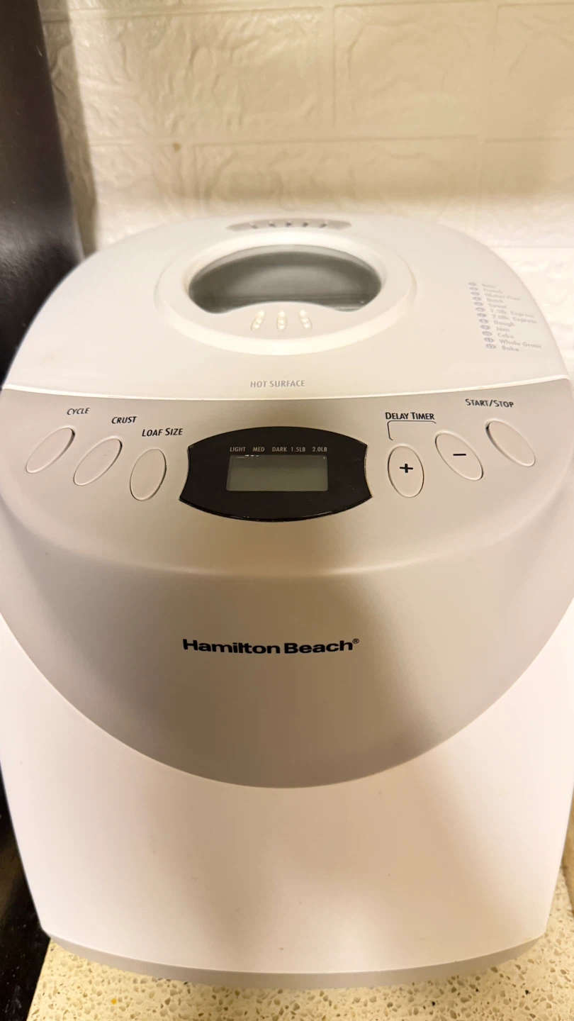 90% New Hamilton Beach Bread Maker