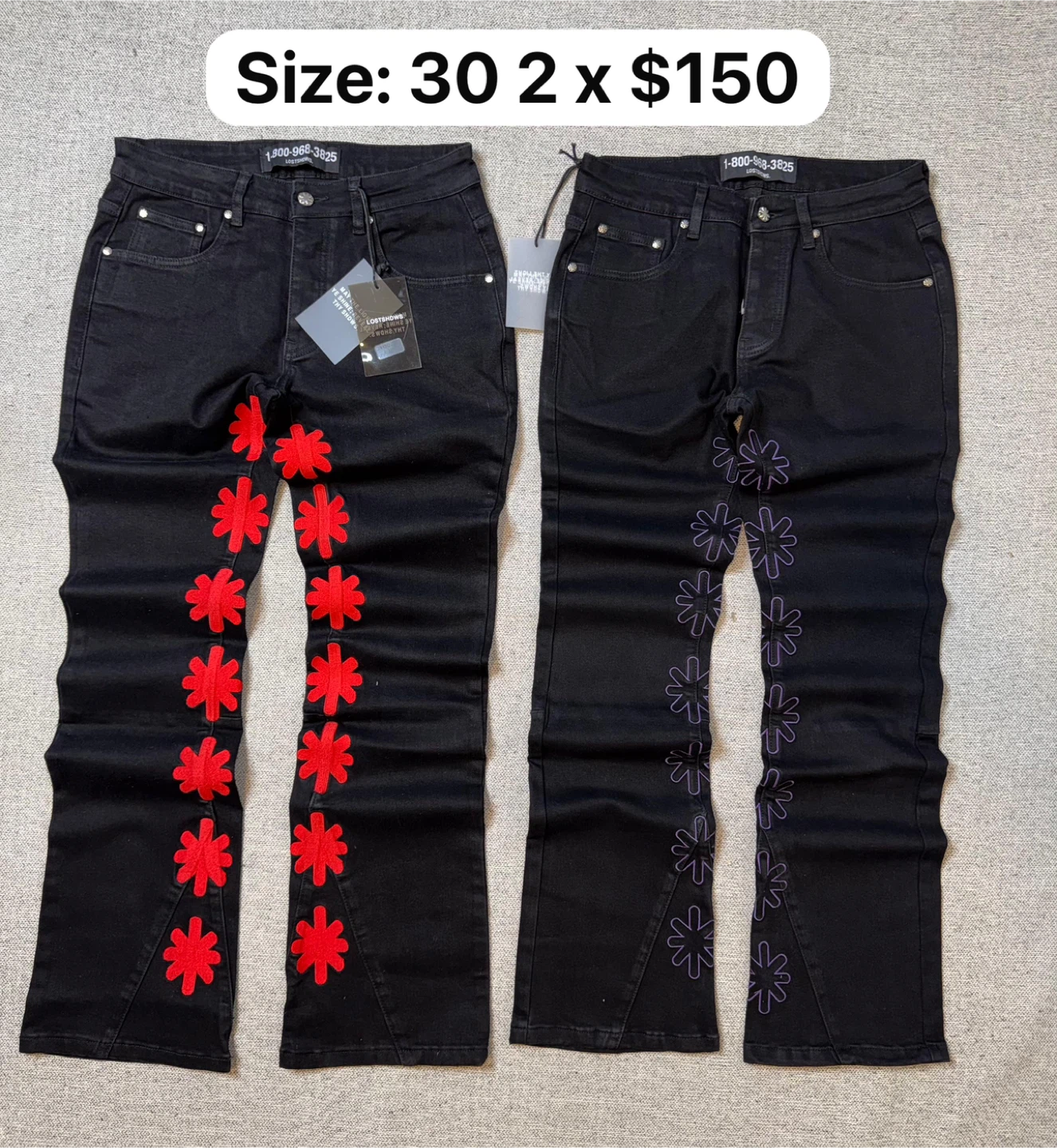 Lost In The City Black Jeans Size 30